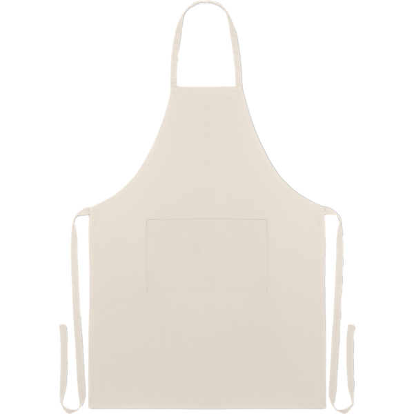 Organic Cotton Apron 200 gr/m²_BEIGE_front
