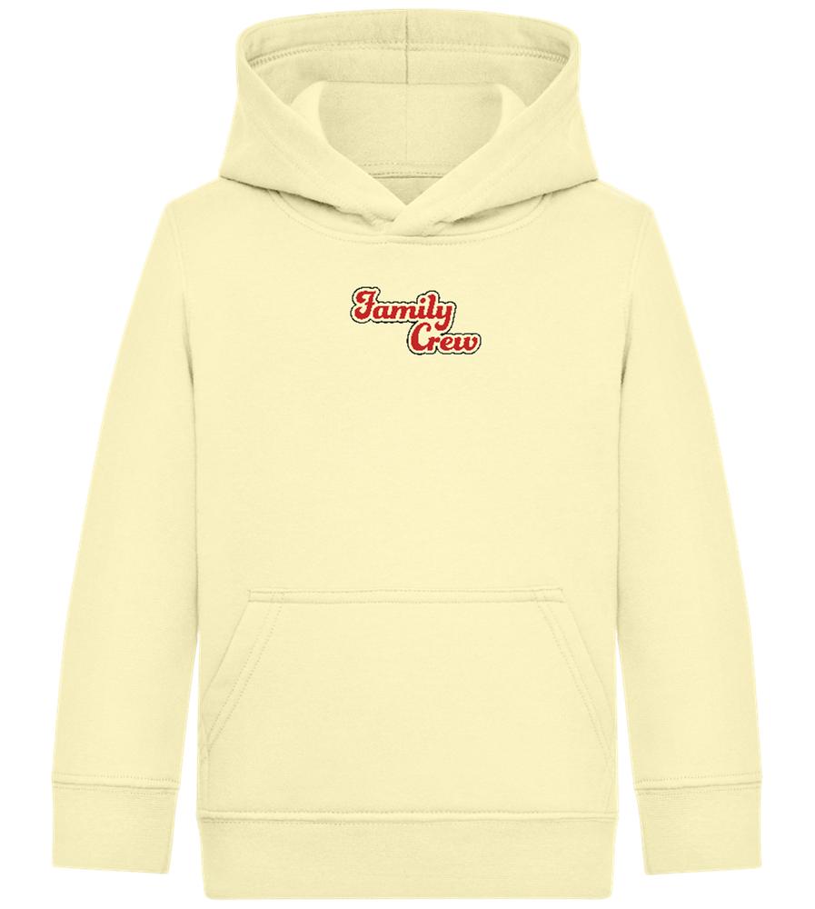 Family Crew Design - Comfort Kids Hoodie_AMARELO CLARO_front