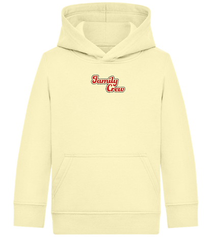 Family Crew Design - Comfort Kids Hoodie_AMARELO CLARO_front