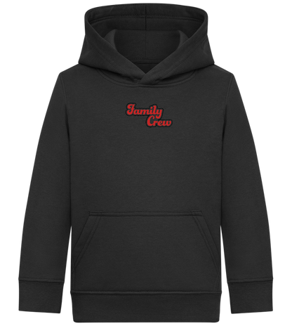 Family Crew Design - Comfort Kids Hoodie_BLACK_front