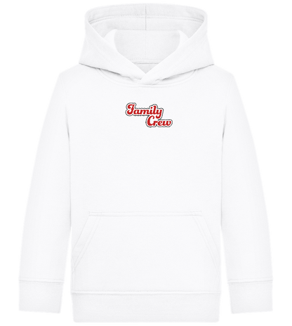 Family Crew Design - Comfort Kids Hoodie_WHITE_front